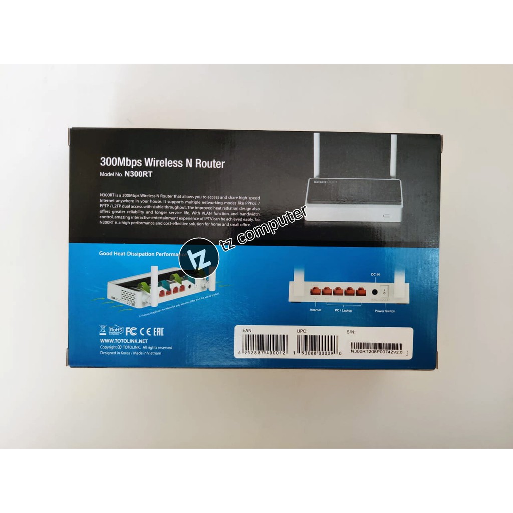 Bộ Phát Wifi Totolink N300rt 300mbps | BigBuy360 - bigbuy360.vn