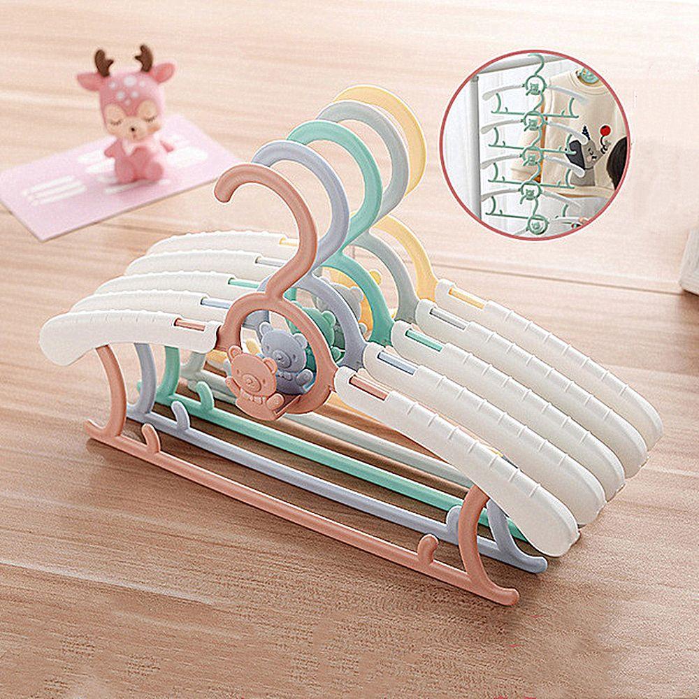 CONOPERY Bộ 5 Móc Treo Quần Áo Trẻ Em Chống Gió Đa Năng Có Thể Điều Chỉnh