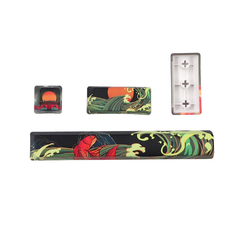 Set 4 Nút Bàn Phím PBT 6.25u Nhuộm Màu Chuyên Dụng