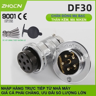 Bộ giắc cắm đực và cái df30 m30 lỗ khoét 30mm - zhqcn