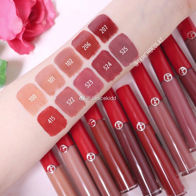 Son  Giorgio Armani Lip Maestro Màu 415, 400, 200, 201, 405 những màu xinh hot nhất.