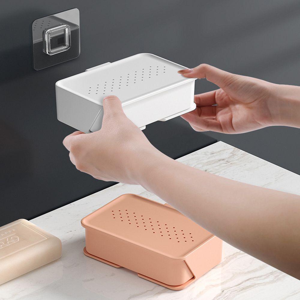 Giá Đựng Xà Phòng Hai Tầng Hút Chân Không Sắp Xếp Gọn Gàng Cho Nhà Bếp