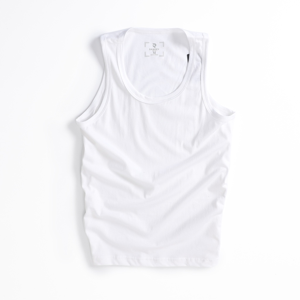 Áo ba lỗ cotton  kiểu basic Ramsey