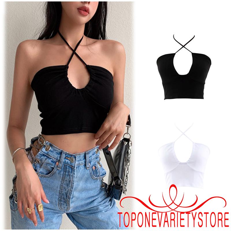  Áo Lửng Hai Dây Cổ Sâu Phong Cách Quyến Rũ Gợi Cảm Cho Nữ