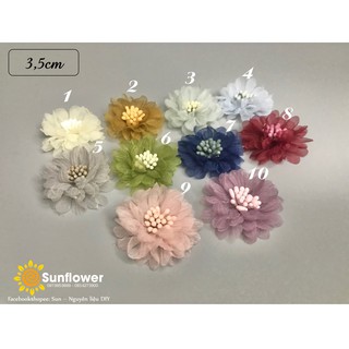 Hoa cúc voan nhụy mờ size 3cm