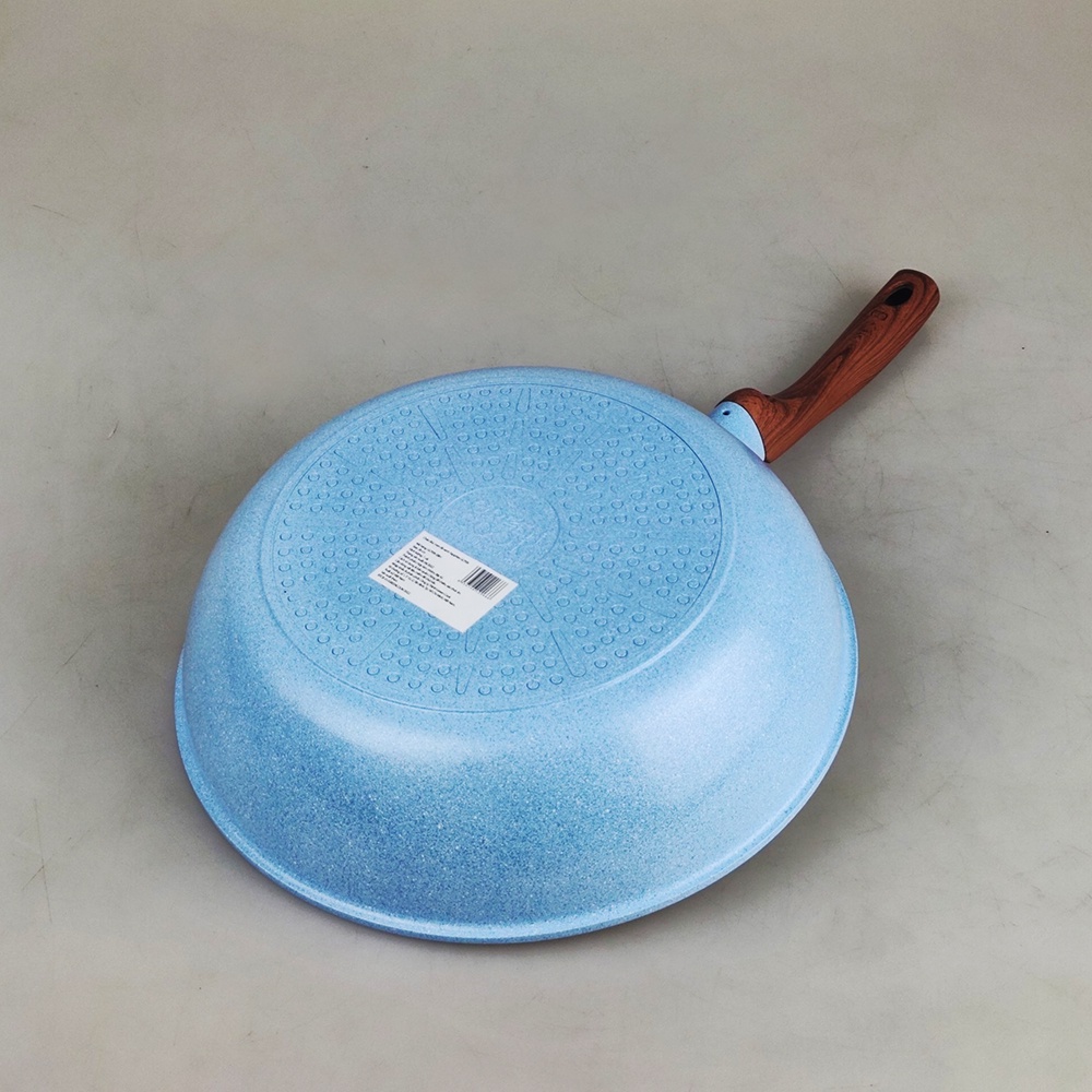 [Chính hãng] Chảo chống dính men đá xanh Sapphire 10 lớp Greencook GCP09 dùng được bếp ga, bếp hồng ngoại, bếp từ