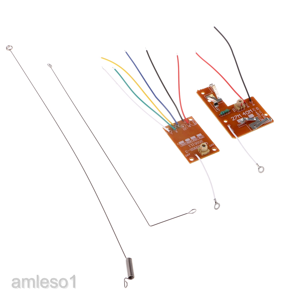 Bộ Bảng Mạch Truyền Nhận Tín Hiệu Điều Khiển Từ Xa 4ch 27mhz Cho Xe Hơi / Xe Tải