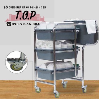Xe Đẩy Thu Gom Chén Dĩa, Xe Thu Gom Chất Thải