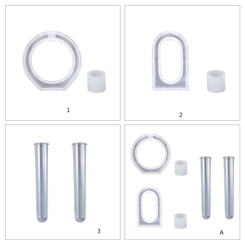 Khuôn Làm Trạm Thông Khí Bằng Nhựa Resin Kèm Ống Nghiệm Cho Cây Thủy Canh