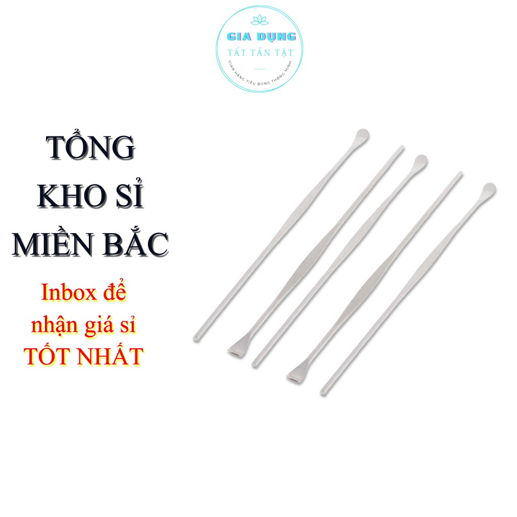 Dụng Cụ Lấy Ráy Tai Thép Chống Rỉ, Có Móc Treo Vào Chìa Khóa Tiện Lợi