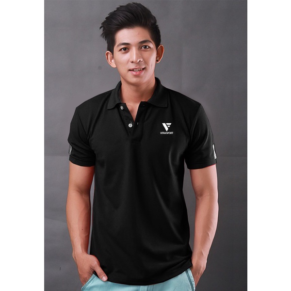 Áo Thun Thể Thao Nam Polo Cộc Tay Cổ Bẻ Chất Liệu Thun Mềm Co Dãn Thoải Mái Ôm Dáng Đẹp
