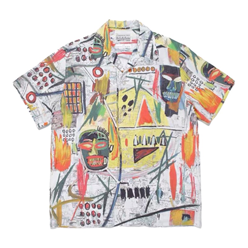 Áo Sơ Mi Tay Ngắn In Hình WACKO MARIA Plus Size Cho Nam Nữ
