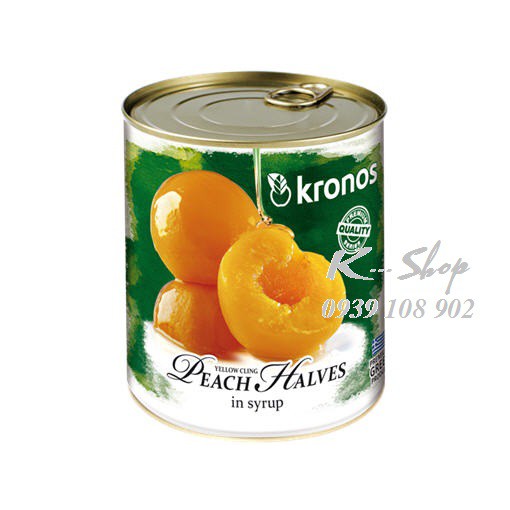 Đào Ngâm Kronos Lon 820g