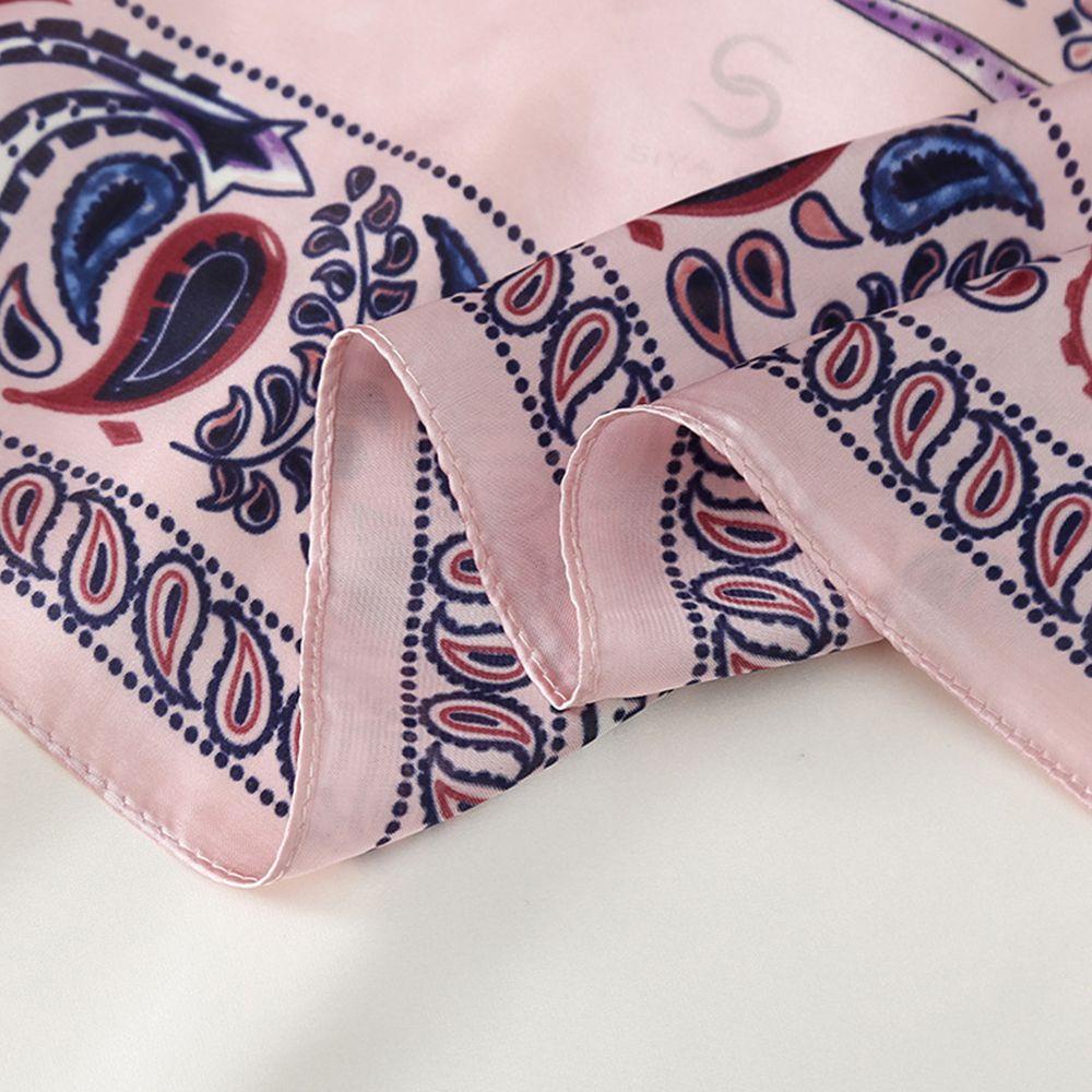 Dây Cột Tóc VANES1 Màu Trơn In Họa Tiết Hoa Và Chim Đa Năng Cho Nữ