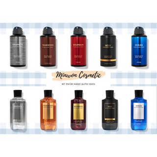 Xịt thơm toàn thân nam - Xịt thơm body nam, Body Spray Bath & Body Works 104g