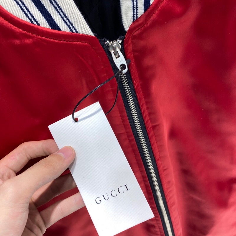 Áo khoác bomber Gu cci GG GC màu sắc nổi bật, cá tính