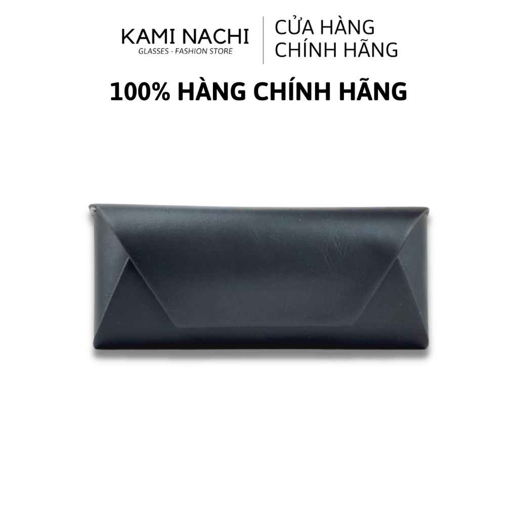 Hộp đựng mắt kính cao cấp bật nắp KAMI NACHI có nam châm chất liệu da PU