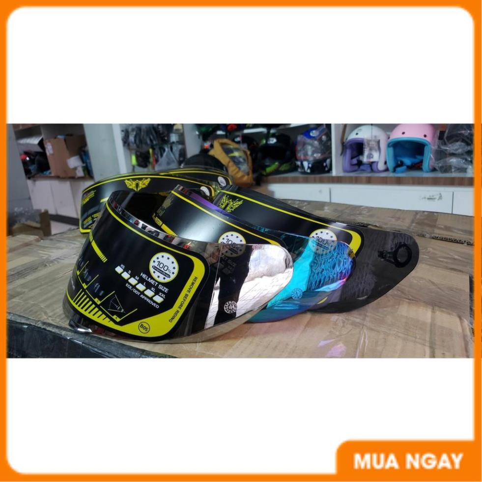Kính Gắn Mũ fullface ROC 01 ROC 08 Kính Titan 7 Màu, Đen, Tráng Gương, Trắng Đủ Màu