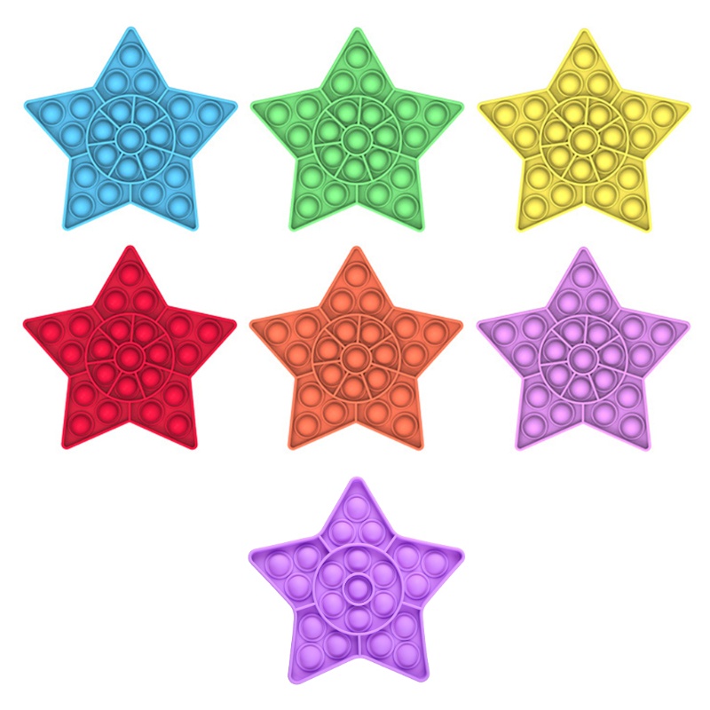 Đồ Chơi Bảng Nhấn Bong Bóng Giảm Căng Thẳng Hình Trái Tim Màu Sắc Tươi Sáng 5Inch