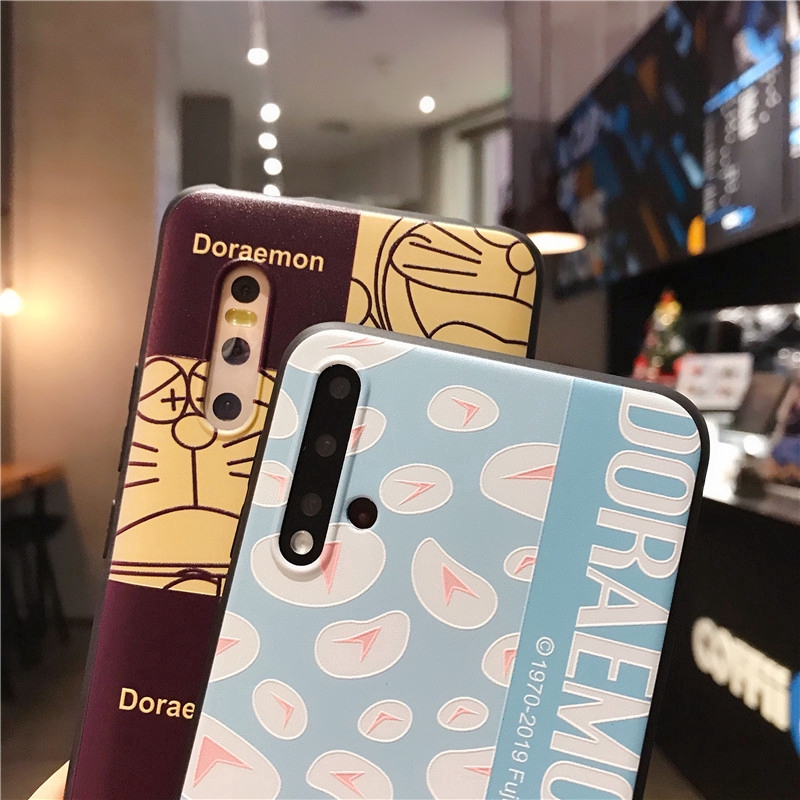 Ốp điện thoại TPU mềm Doraemon cho Realme C11 C1 C2 6i 5i 5s 5 Pro OPPO A53 A1K A3s A5s A52 A92 A31 A91 2020 F9 F11 F5 Pro