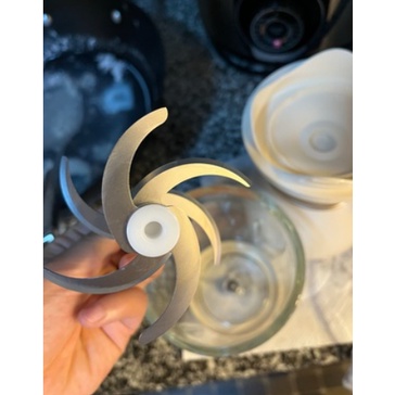 Máy xay đa năng, máy xay ăn dặm dung tích 0.6L có 6 lưỡi dao chính hãng bear QSJ-D02Q1