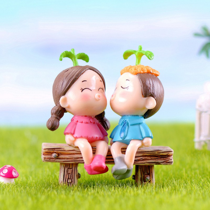 Set 2 Mô Hình Cây Đậu Giả Trang Trí Sân Vườn