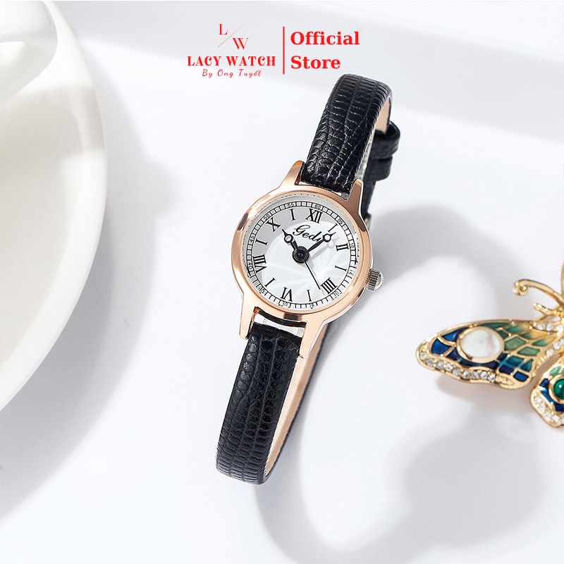 Đồng hồ nữ LaCy Watch đồng hồ đeo tay dây da chống nước mặt tròn nhỏ cọc số La Mã vintage DHVGE0010 | BigBuy360 - bigbuy360.vn