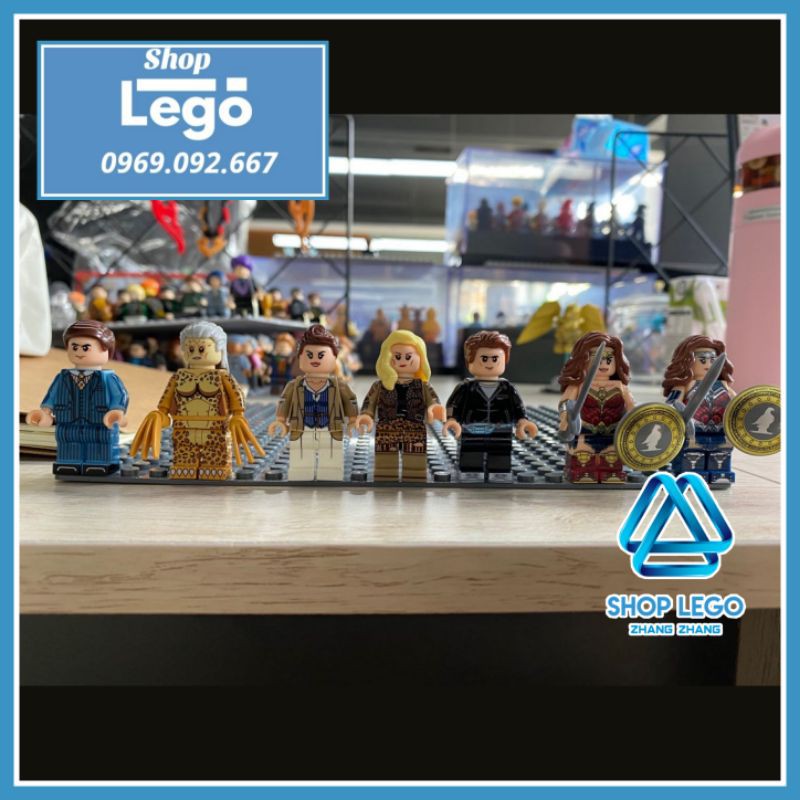 Xếp hình Nữ thần chiến Wonder Woman 1984 Cheetah Diana Steve Trevor Barbara Minerva Maxwell Lord Lego Minifigures WM6100