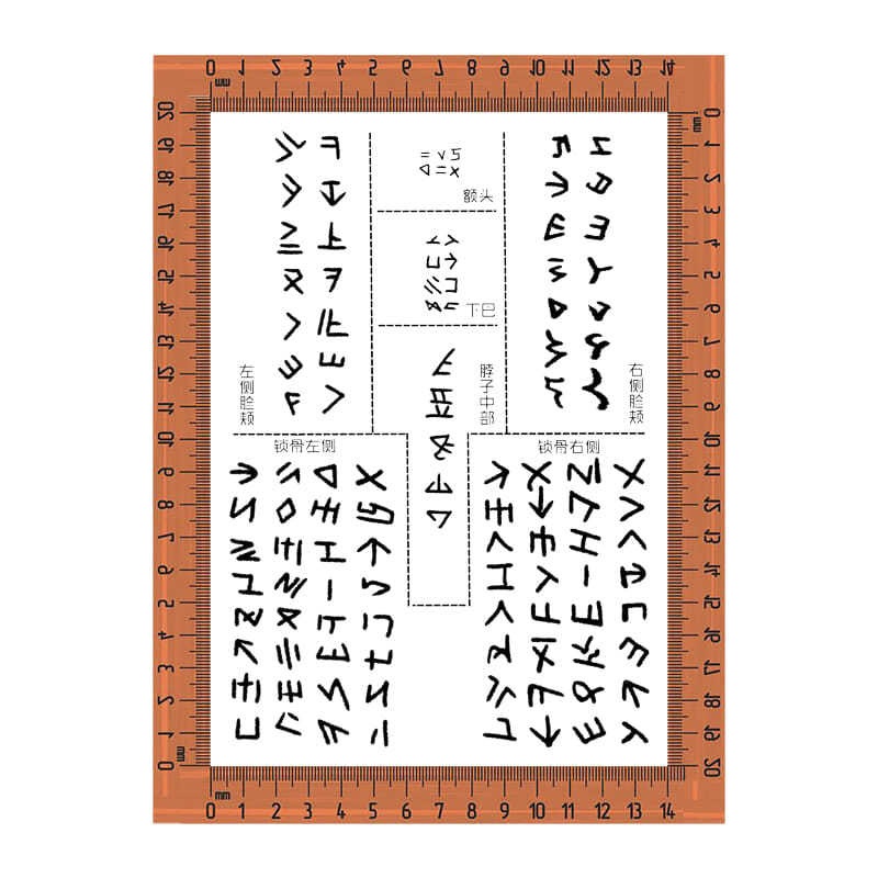 Hình xăm dán hóa trang halloween phong cách Nhật Bản độc đáo