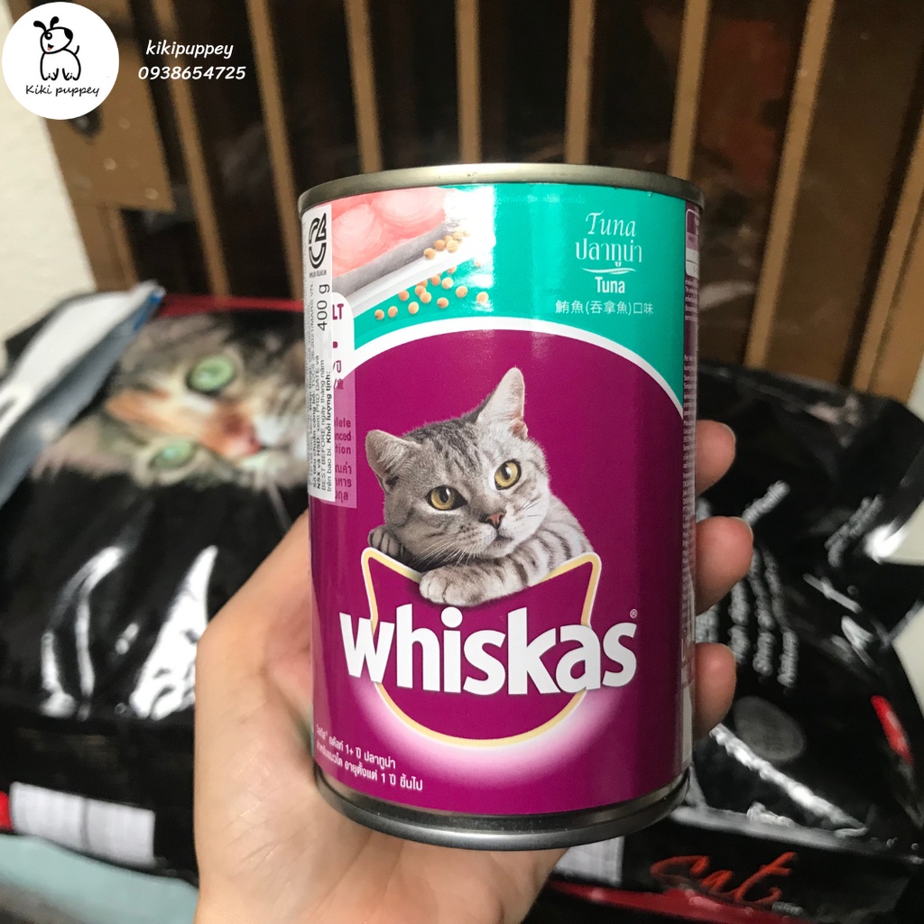 Pate whiskas cho mèo Whiskas 400g, pate mèo