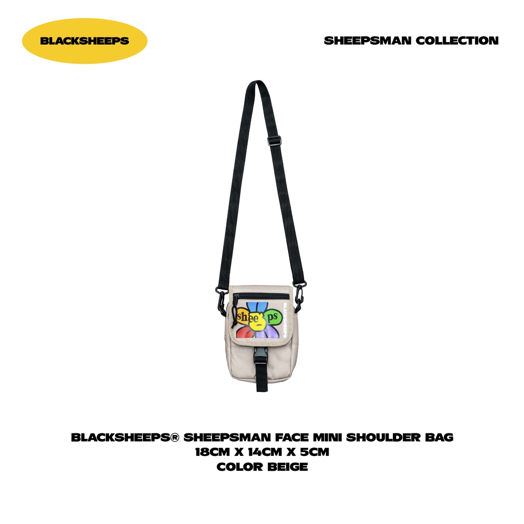 Túi Đeo Chéo BLACKSHEEPS aka SHEEPSMAN FACE MINI SHOULDER BAG - BLACK