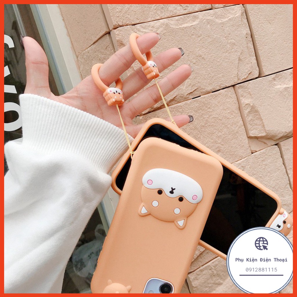 Ốp lưng Iphone thú leo Shiba Inu kèm móc đeo 6/6plus/6s/6s plus/6/7/7plus/8/8plus/x/xs/xs max/11/11 promax