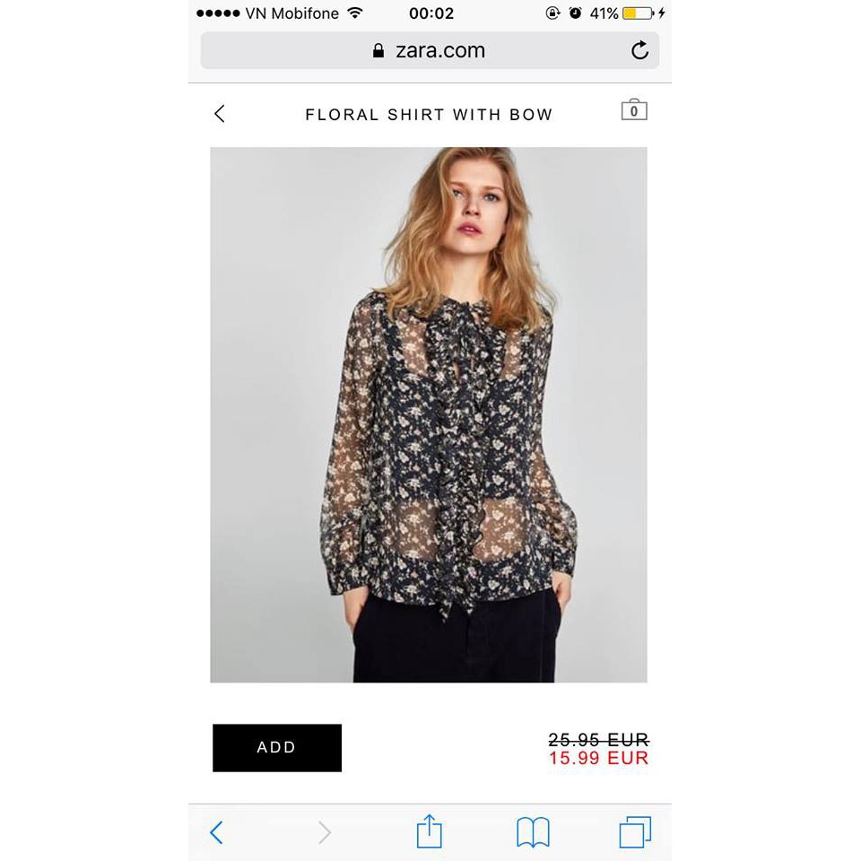 ÁO ZARA AUTHENTIC NEW TAG