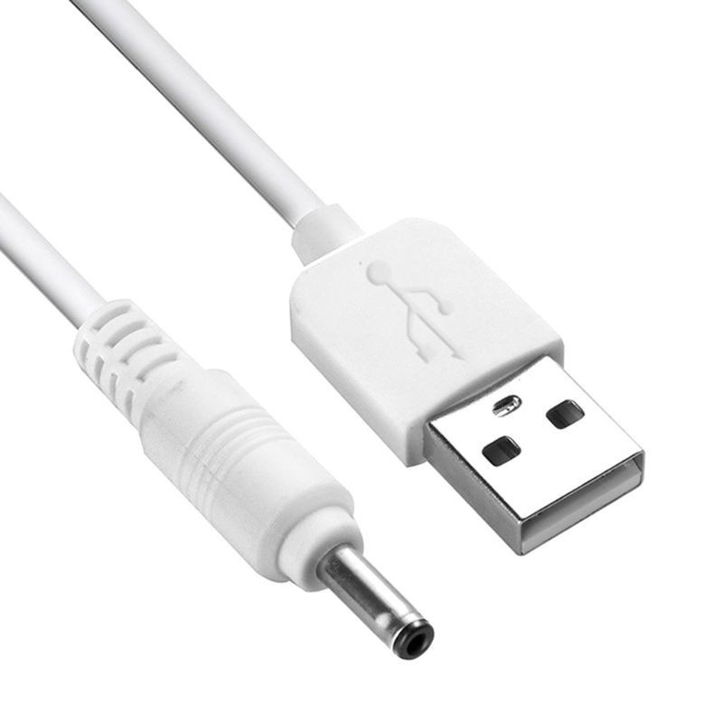 Cáp sạc chuyển đổi cổng USB sang DC 3.5V dài 100cm chuyên dụng cho máy rửa mặt Foreo Luna/Luna 2/Mini/Mini 2/Go/Luxe