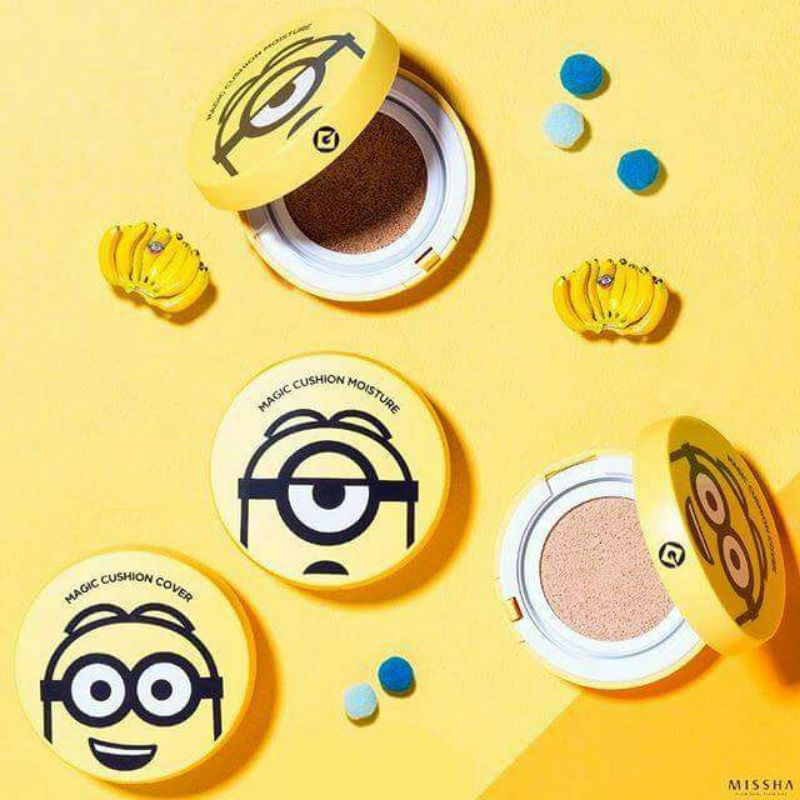 PHẤN NƯỚC MISSHA MINIONS MAGIC CUSHION MOISTURE SPF50+ PA+++ 2 LÕI | BigBuy360 - bigbuy360.vn