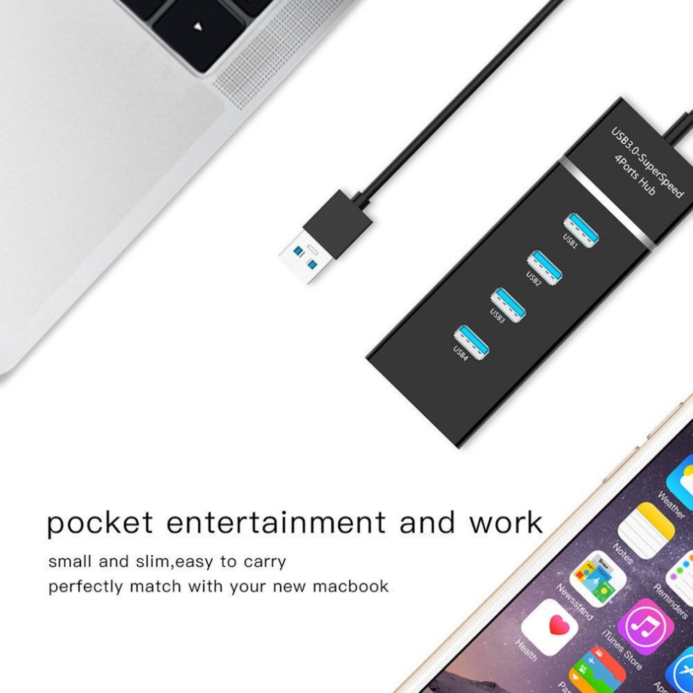 Bộ Chia 4 Cổng Usb 3.0 5gbps Tốc Độ Cao Chuyên Nghiệp | BigBuy360 - bigbuy360.vn