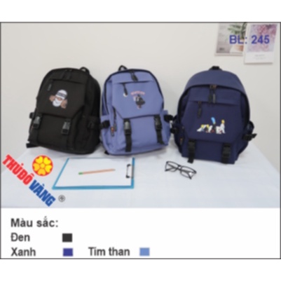 Balo Nam Nữ đi học thời trang cao cấp cá tính đi chơi du lịch BL 245 Hàng Thủ Đô Vàng