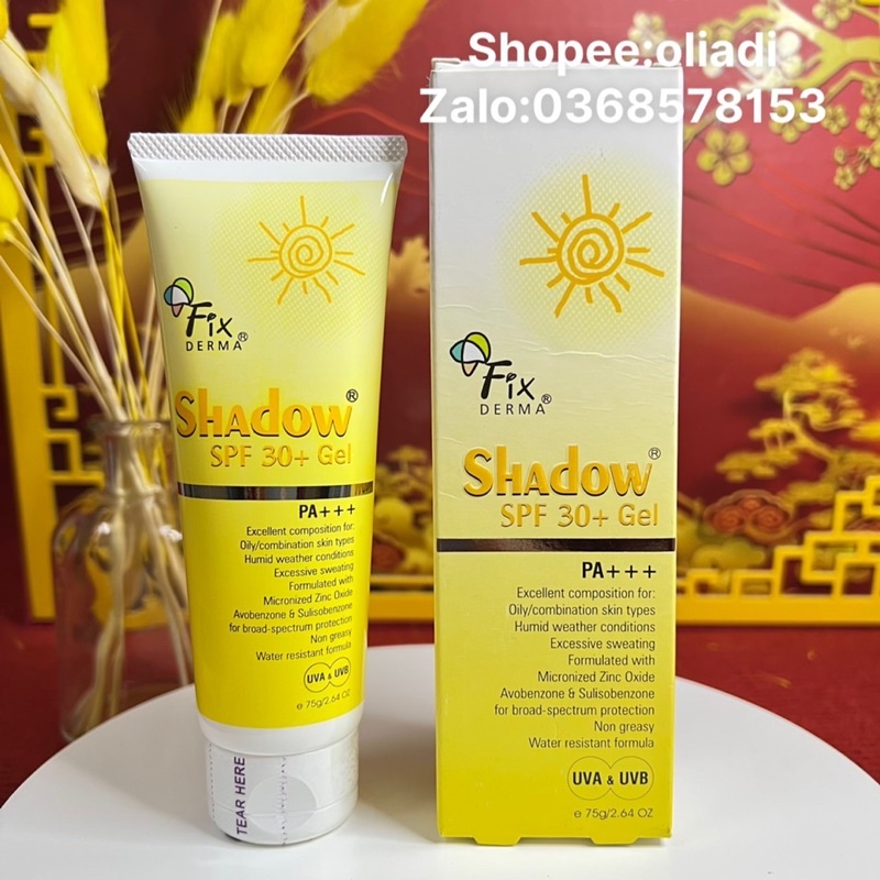 Kem chống nắng Fixderma Shadow SPF 50+ . SPF 30+