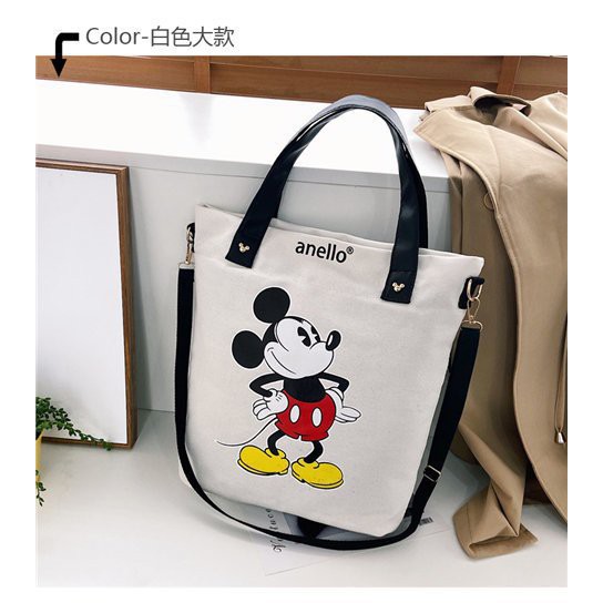 Túi xách tote vải bố họa tiết chuột mickey thời trang nữ 2020