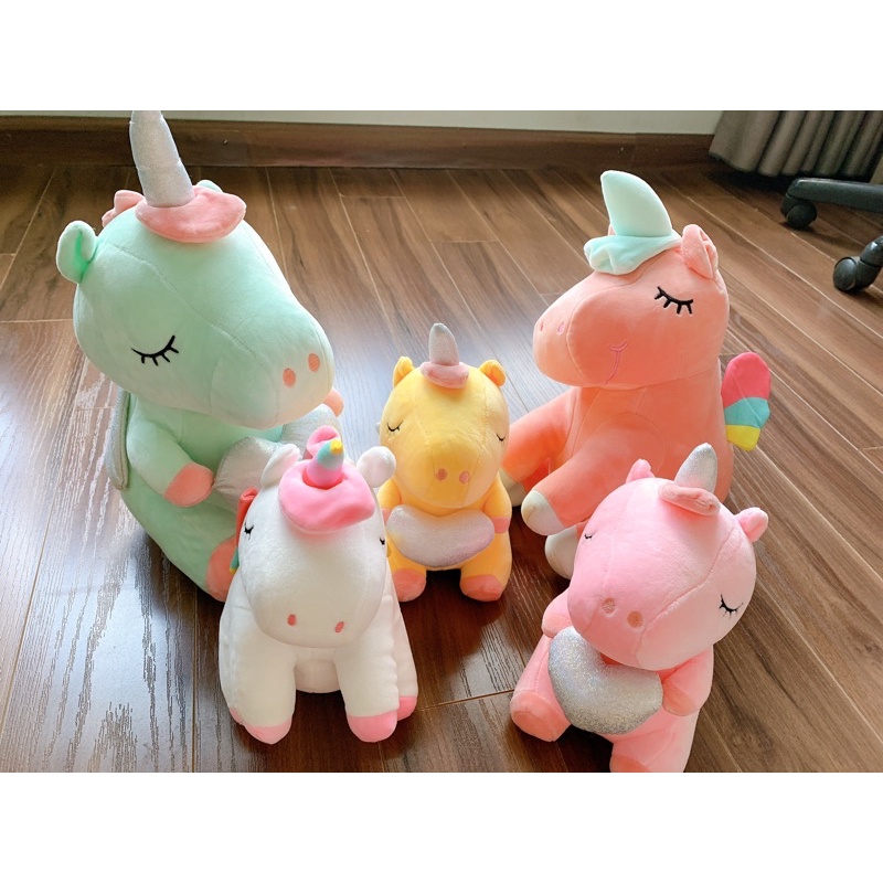 Gấu bông hình Unicon ngồi siêu dễ thương