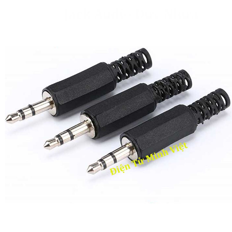 Đầu jack audio 3.5MM stereo đực nhựa