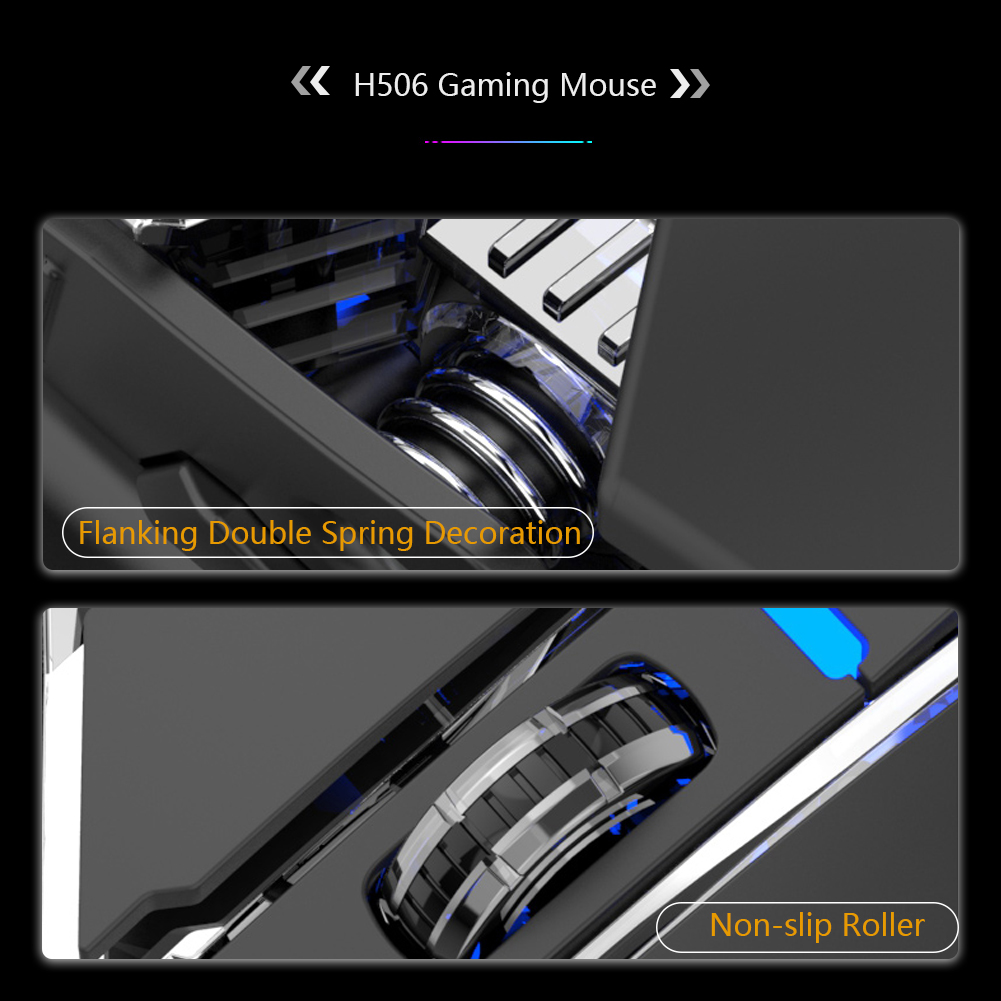 Chuột chơi game Aula H506 với đầy đủ phím chức năng macro cho máy tính
