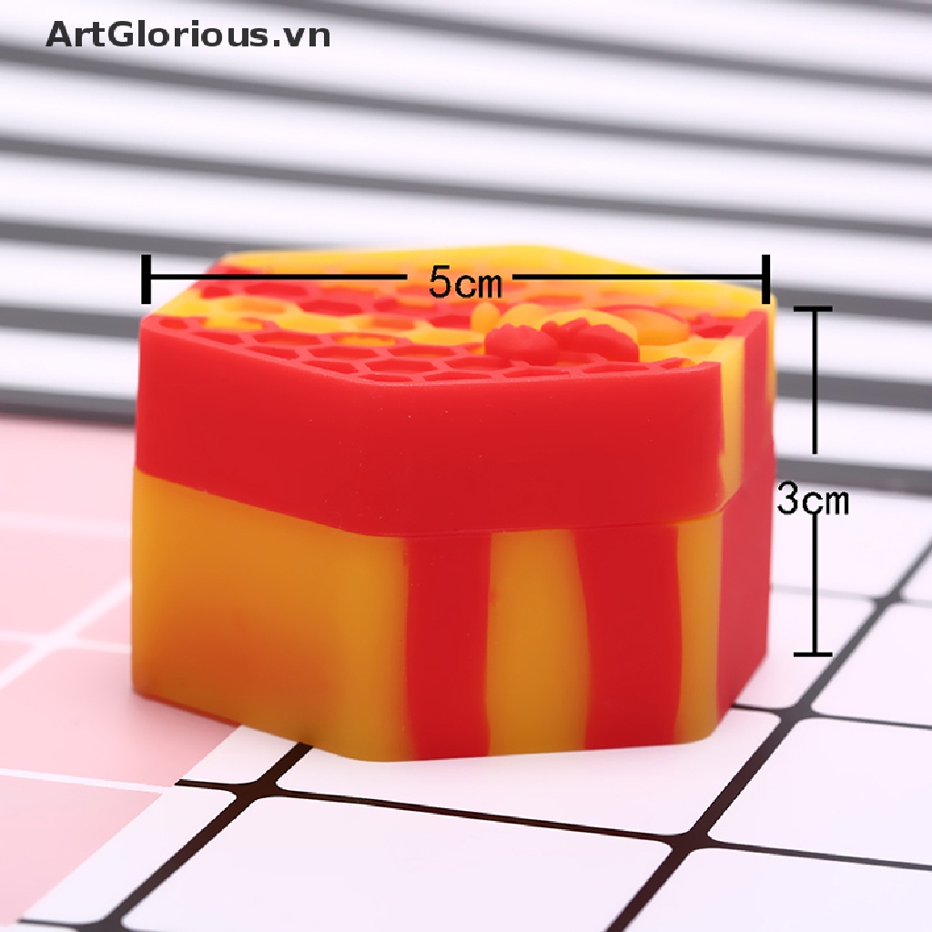26ml hexagon honeybee wax dab silicone containers jar holder multi-colored
