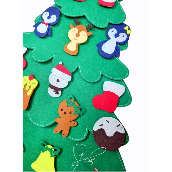 Cây thông vải dạ hàng thiết kế Saha cao 100cm