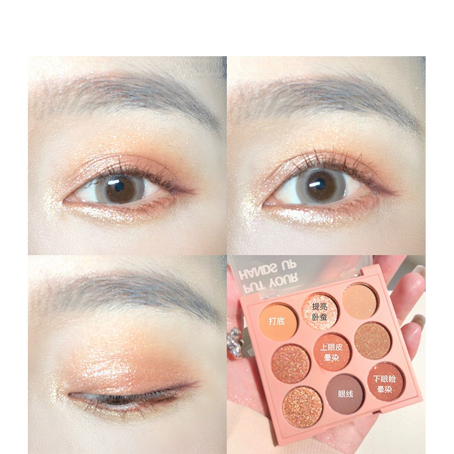 🌈🍎🥑 Bảng Phấn Mắt Up Nhũ Lì 9 Ô Sweetmint Have Fun Put Your Hands Tone Màu Siu Dễ Thương - Y333-D7T3 | BigBuy360 - bigbuy360.vn