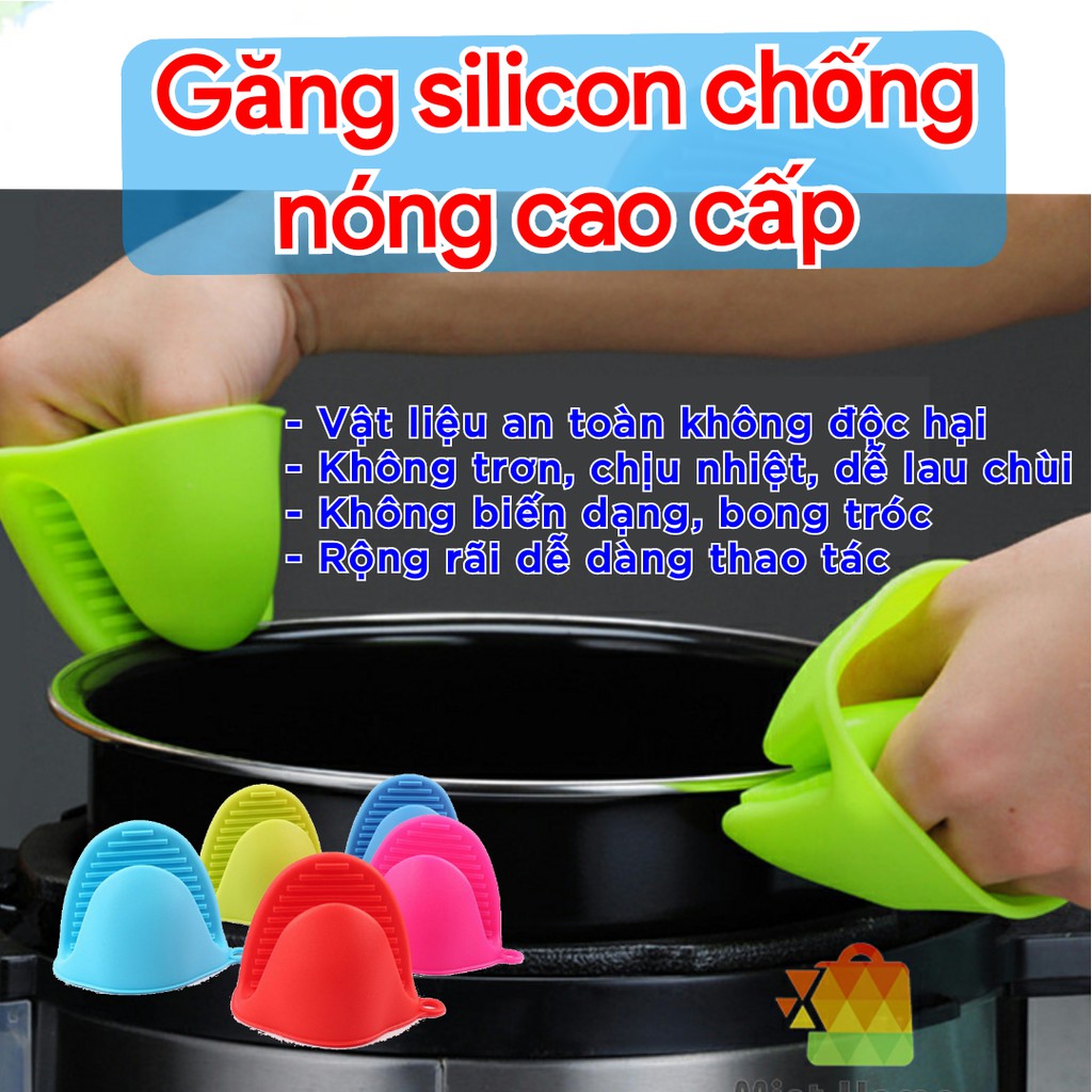 Găng tay nhấc nồi, nhấc đồ nóng chống phỏng bằng silicon hình mỏ vịt | BigBuy360 - bigbuy360.vn