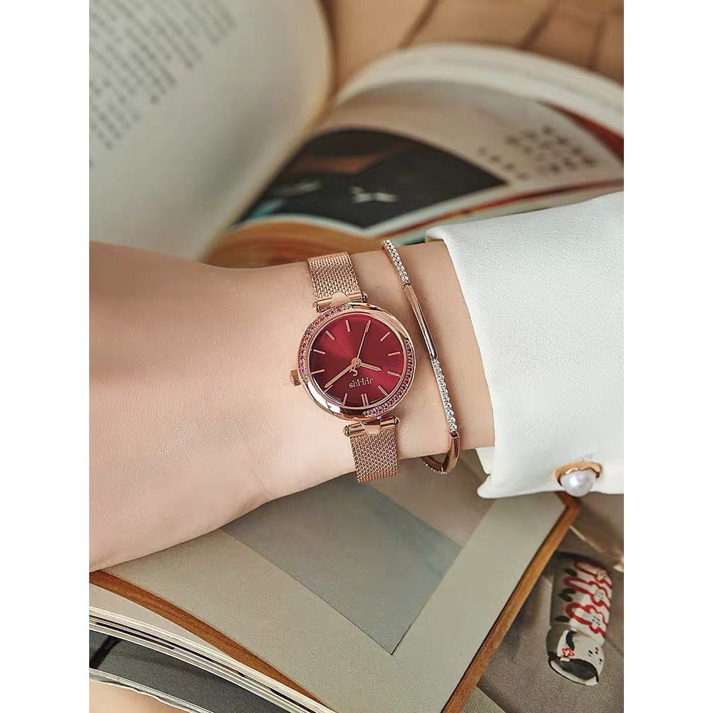 Đồng hồ nữ Julius JA-1284 dây thép | Julius Official