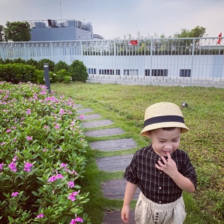 [HANY BABY] Set áo kẻ + quần linen