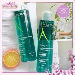Sữa Rửa Mặt A-Derma Gel Moussant Purifiant Phys-Ac