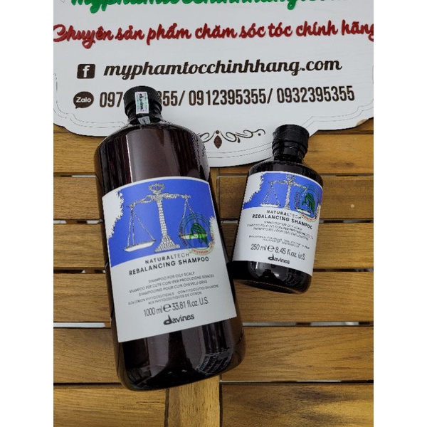 DẦU GỘI CÂN BẰNG DẦU DAVINES REBALANCING 250ml - 1000ML